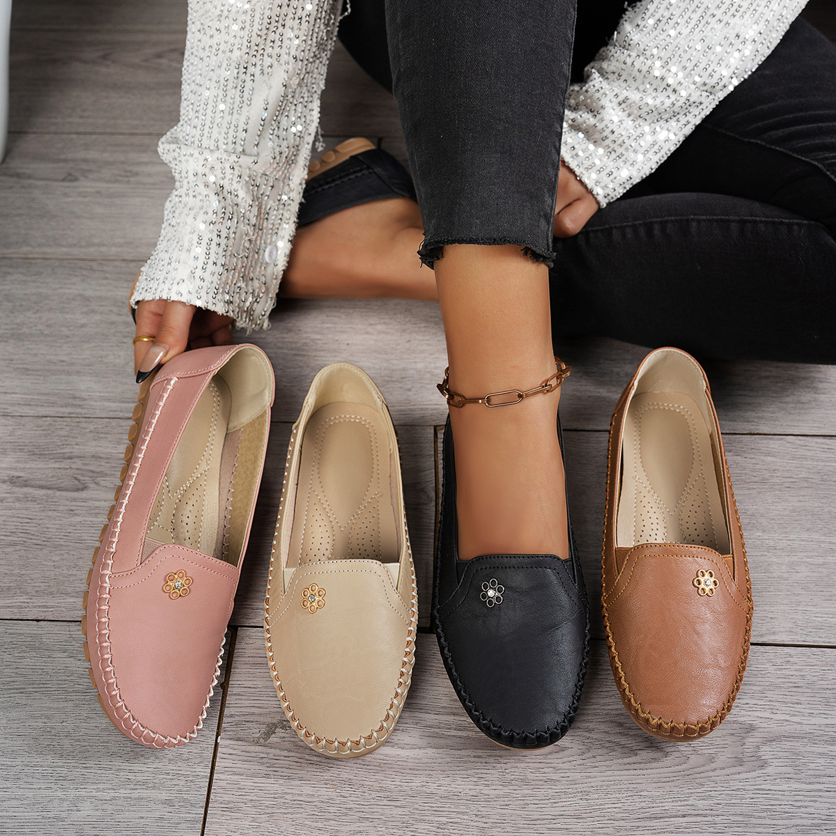 Women’s Comfortable Slip-On Loafers – Lightweight, Breathable &amp; Non-Slip