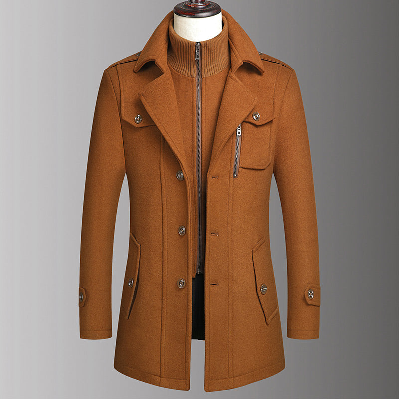 Classic Pure Wool Business Coat