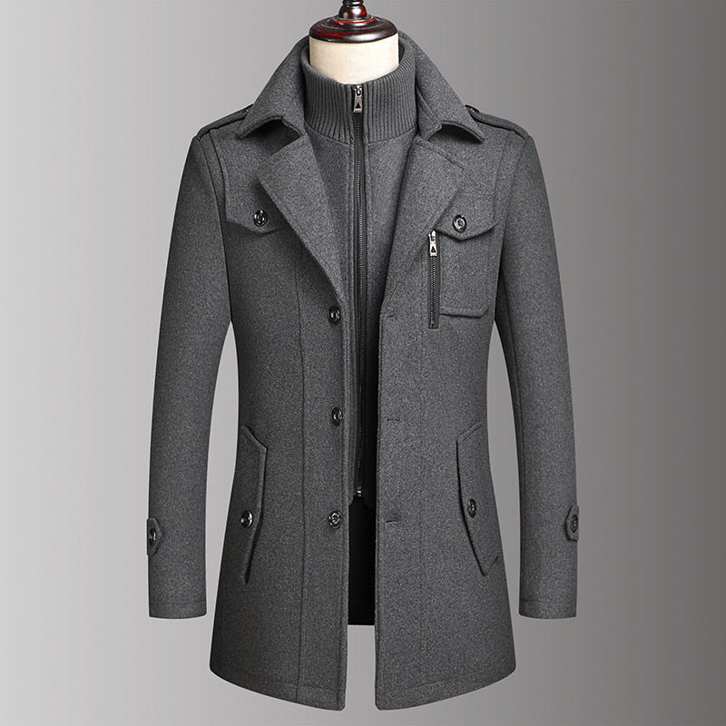Classic Pure Wool Business Coat