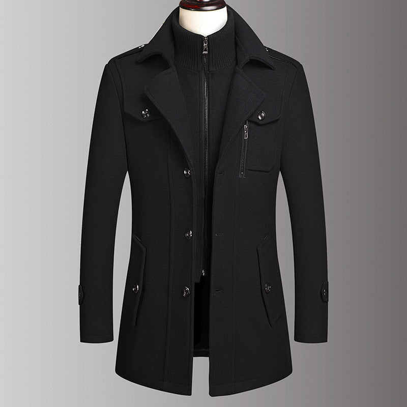 Classic Pure Wool Business Coat