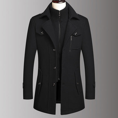 Classic Pure Wool Business Coat