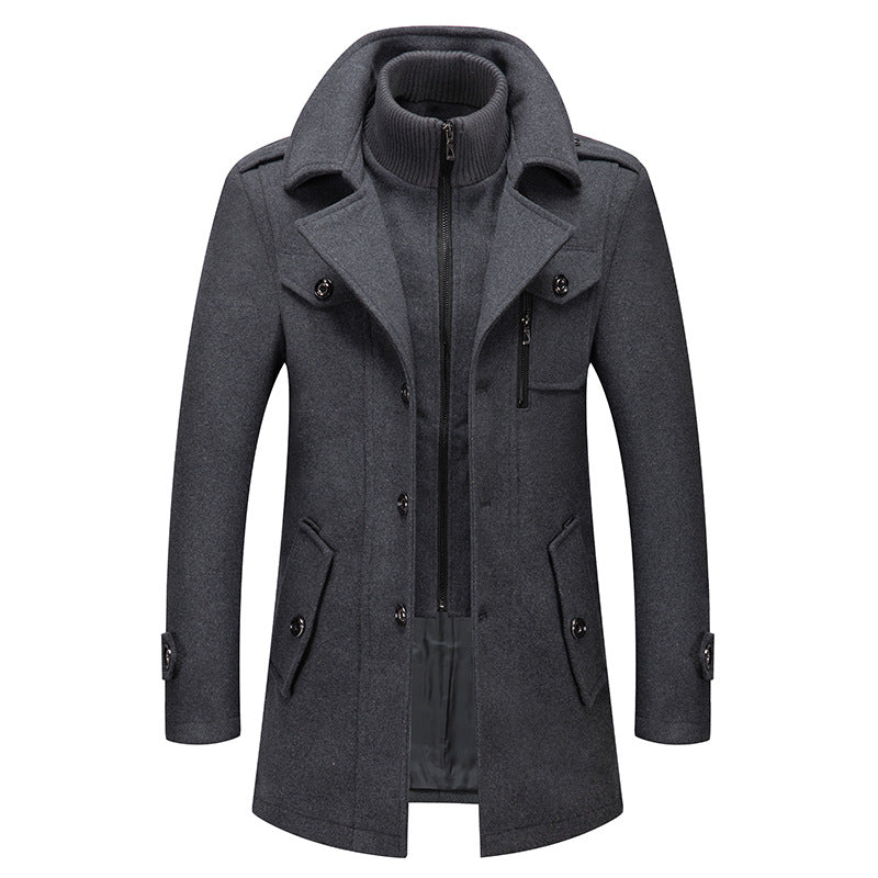 Classic Pure Wool Business Coat